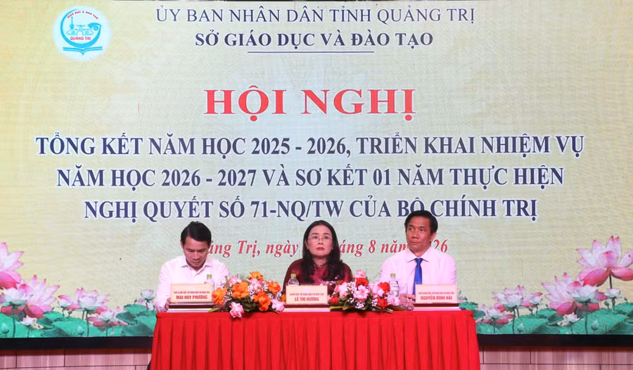 Hội nghị tổng kết năm học 2025-2026 và triển khai nhiệm vụ năm học mới.