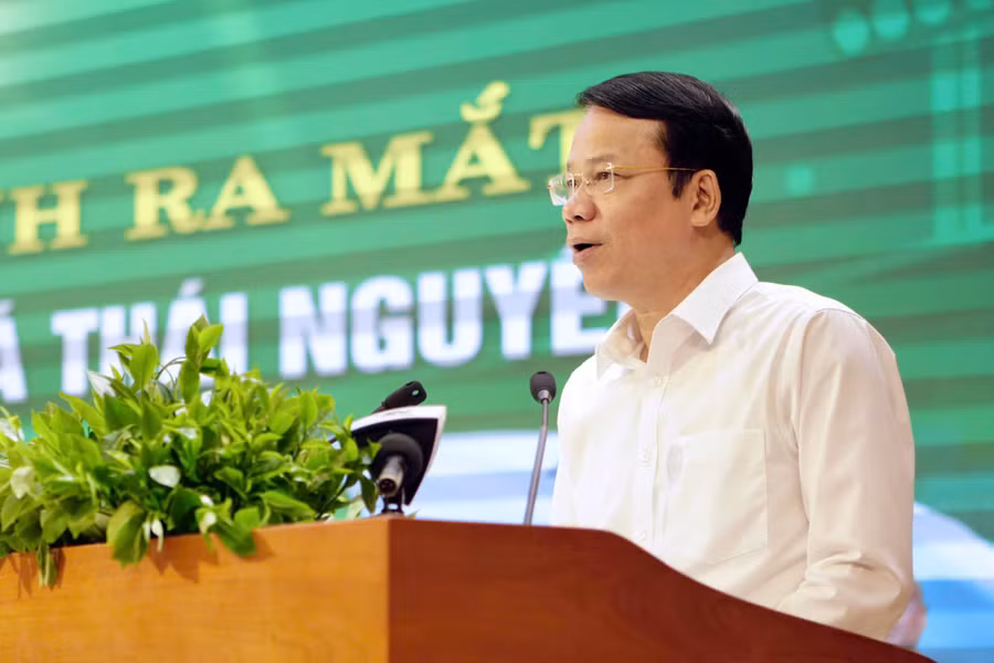 Ông Dương Văn Lượng, Phó Chủ tịch UBND tỉnh Thái Nguyên phát biểu tại chương trình. 7954a56428d6a988f0c7.jpg