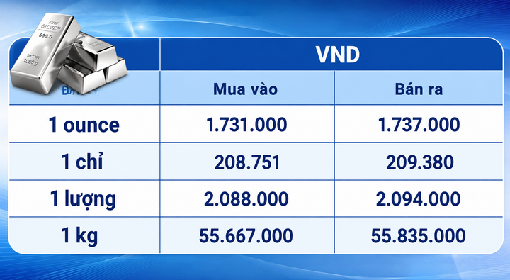 Giá bạc hôm nay 31/8/2026: Liên tục suy giảm - 3