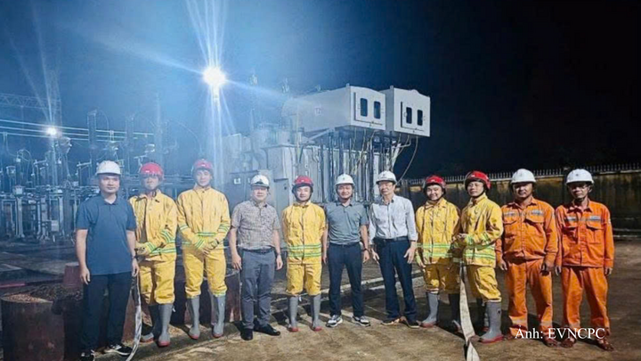 Công tác chuẩn bị đóng điện nâng công suất TBA 110kV Ia Grai.