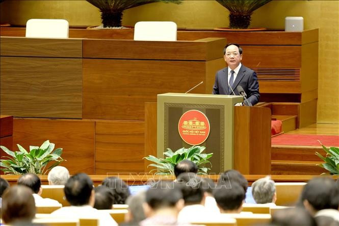 Đồng chí Trịnh Văn Quyết, Ủy viên Bộ Chính trị, Bí thư Trung ương Đảng, Trưởng Ban Tuyên giáo Trung ương quán triệt Chuyên đề tại hội nghị. Ảnh: TTXVN.