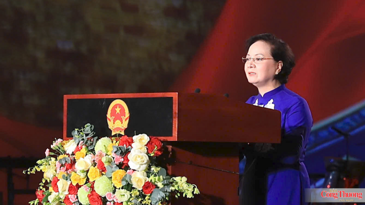 Phó Thủ tướng Chính phủ Phạm Thị Thanh Trà phát biểu tại lễ khai mạc.