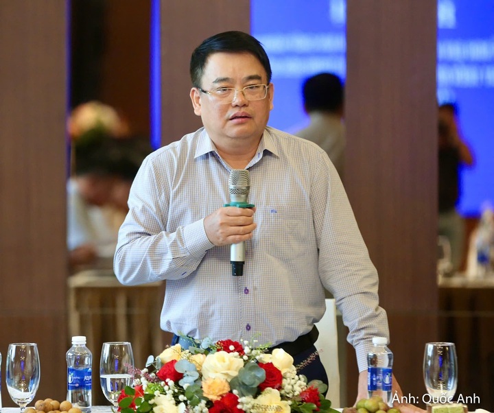 Ông Nguyễn Tiến Hiệu, Giám đốc Sở Công Thương Thanh Hóa phát biểu tại hội nghị diễn ra chiều 25/8/2026.