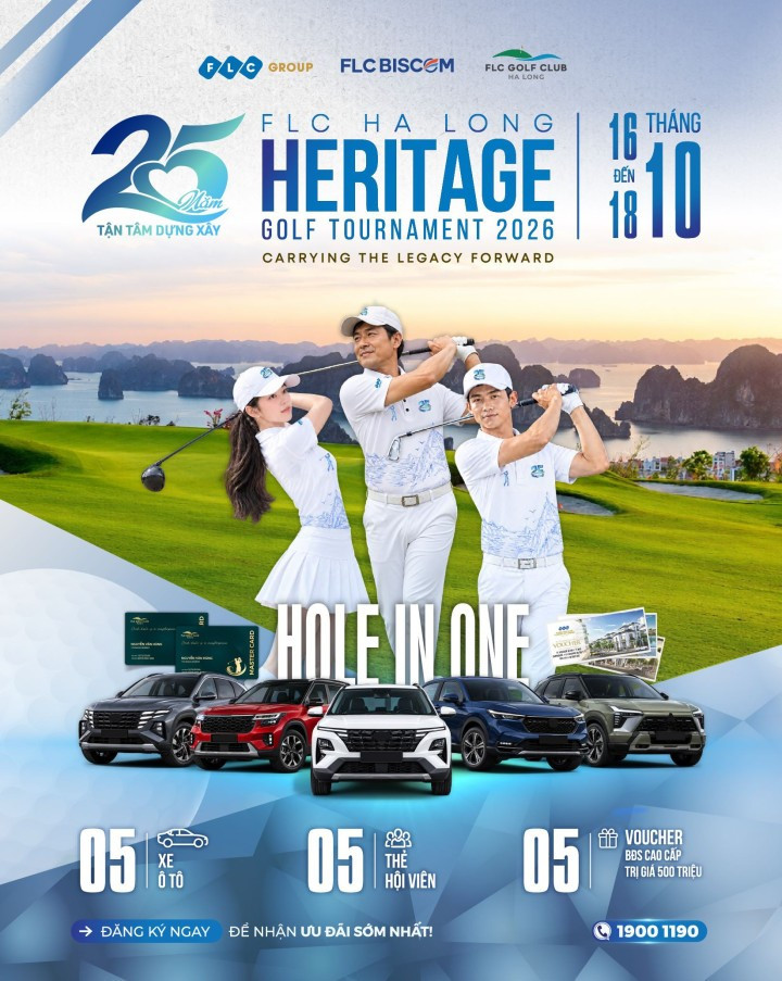 FLC Biscom tổ chức chuỗi giải golf đặc biệt mừng 25 năm thành lập Tập đoàn FLC ảnh 3 FLC Biscom tổ chức chuỗi giải golf đặc biệt mừng 25 năm thành lập Tập đoàn FLC ảnh 3